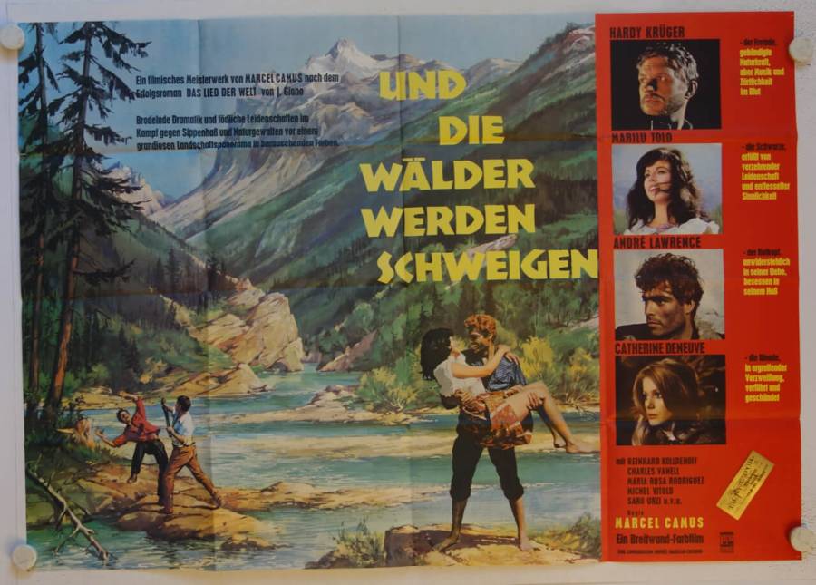 Und die Wälder werden schweigen originales deutsches A0-Filmplakat